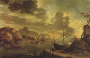 Salvator Rosa The Gulf of Salerno oil painting